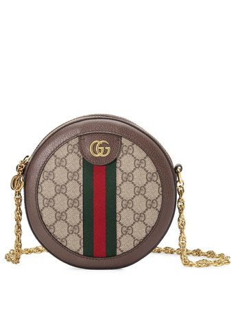 Shop Gucci Ophidia mini GG round shoulder bag with Express Delivery - FARFETCH