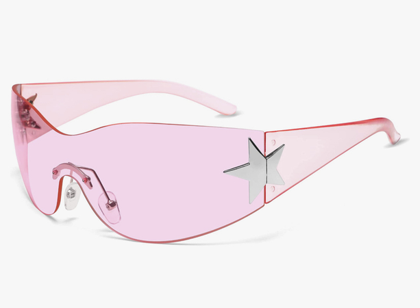Pink Y2K glasses | Amazon
