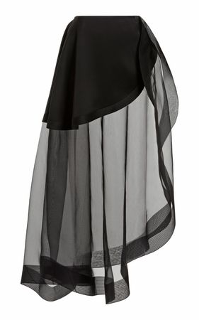 Asymmetric Satin Skirt By Victoria Beckham | Moda Operandi