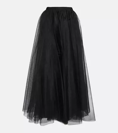 Tulle Maxi Skirt in Black - Giambattista Valli | Mytheresa