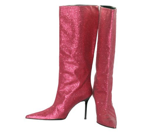 South pink glittery boots | Etsy