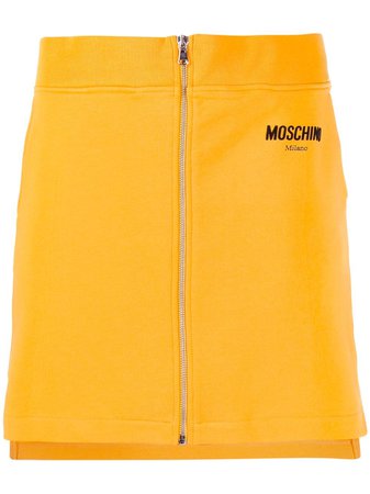 Moschino Zip Front Mini Skirt