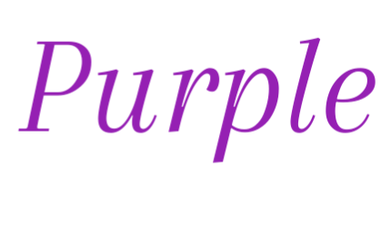 The word purple