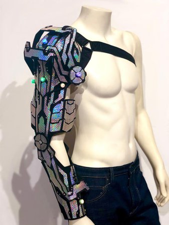 Circuit Breaker Cyborg Arm Holographic Armor Cyberpunk | Etsy