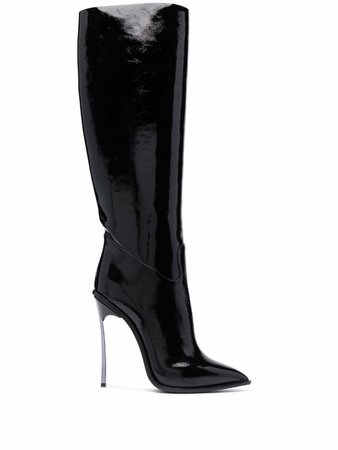 Casadei Blade patent-leather Boots - Farfetch