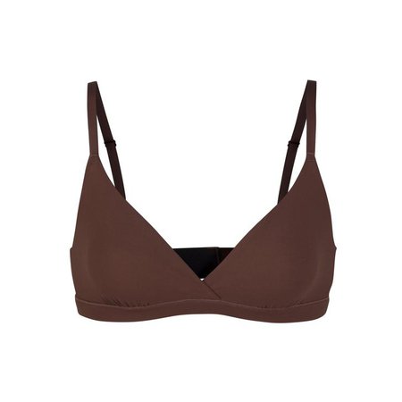 Fits Everybody Triangle Bralette - Cocoa | SKIMS