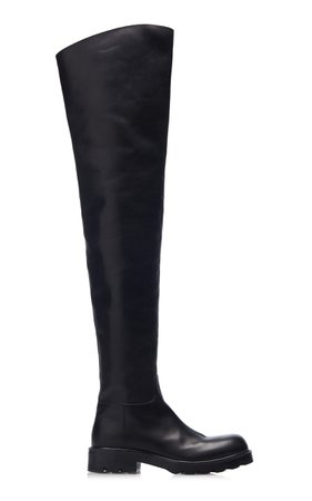 Leather Over-The-Knee Boots By Bottega Veneta | Moda Operandi