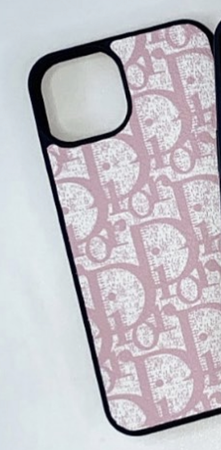 pink Dior phone case