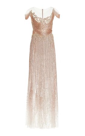 Embroidered Tulle Gown By Marchesa | Moda Operandi