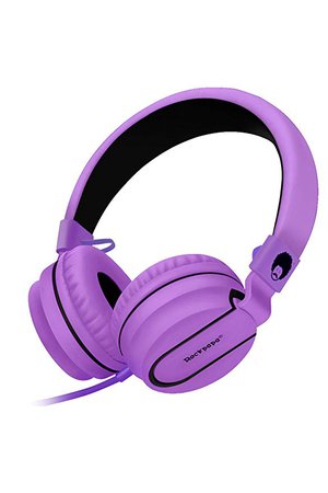 Amazon.com: RockPapa Stereo Adjustable Foldable Headphones Lightweight Headband Headsets with Microphone 3.5mm for Cellphones Smartphones iPhone Tablets Laptop Computer Mp3/4 DVD (Black/Purple): Home Audio & Theater