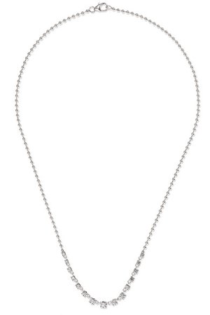 Jemma Wynne | 18-karat white gold diamond necklace | NET-A-PORTER.COM