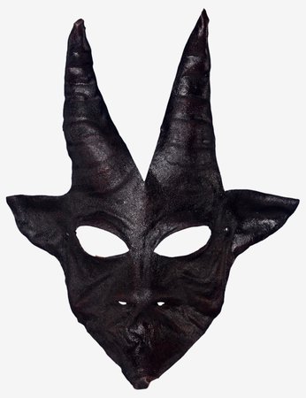 Black Leather Demon | venetian mask for sale