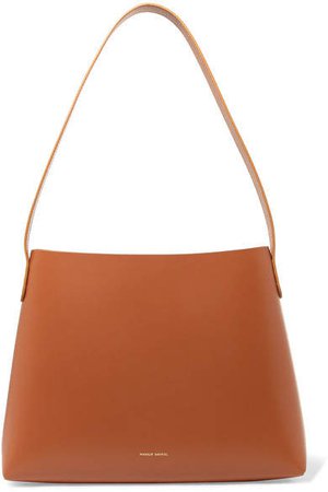 Small Hobo Leather Shoulder Bag - Tan