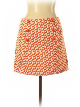 Vineyard Vines Women Orange Casual Skirt 6 | eBay