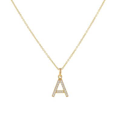14K Gold Diamond Initial Necklace | Adina's Jewels