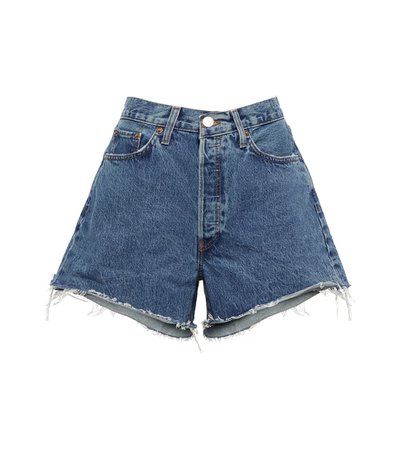 Re/Done - 90s Low denim shorts | Mytheresa