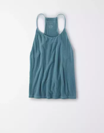 AE Soft & Sexy Bungee Strap Tank Top blue
