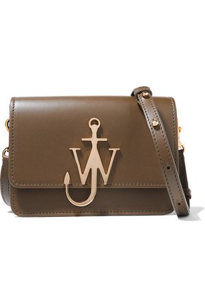 JW Anderson | Logo mini leather shoulder bag | NET-A-PORTER.COM