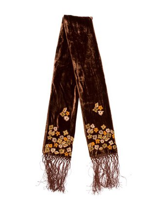 Burberry London Crushed Velvet Fringe Stole - Accessories - WBURL39775 | The RealReal