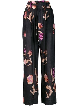 Nanushka Floral Print Trousers - Farfetch
