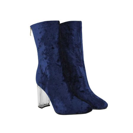 blue velvet heel