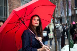 red umbrella new york fashion week street style Feburary 2013 angels point of view – StyleMyMuse
