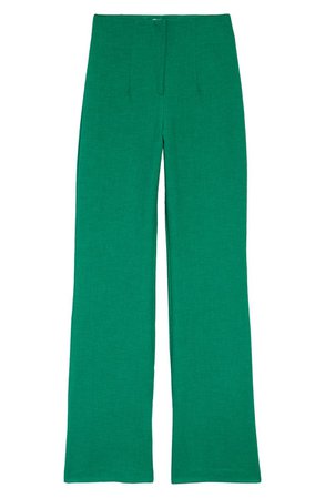 Topshop Women's Flat Front Flare Leg Trousers | Nordstrom