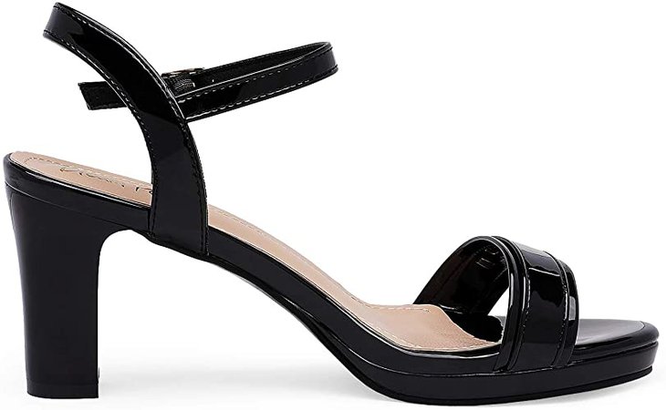 Amazon.com | DREAM PAIRS Women's Open Toe Chunky High Heels Dress Pump Heel Sandals | Heeled Sandals