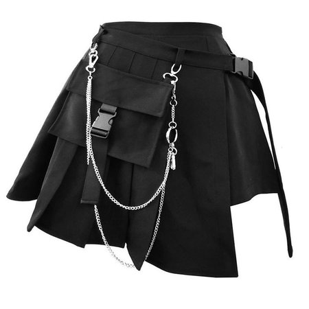emo chain skirt
