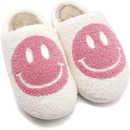 Smiley Face Slippers Unisex Plush Winter Warm Slides Shoes Cute Comfy Indoor Non Slip Memory Foam House Slippers Shoes for Women Men Girls Boys (B,7.5-8.5 Women/6.5-7.5MEN) : Amazon.com.au: Clothing, Shoes & Accessories