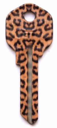 Leopard Skin House Key Blank Uncut Home Kwikset KW1 KW11 Collectible NEW 601966437840 | eBay