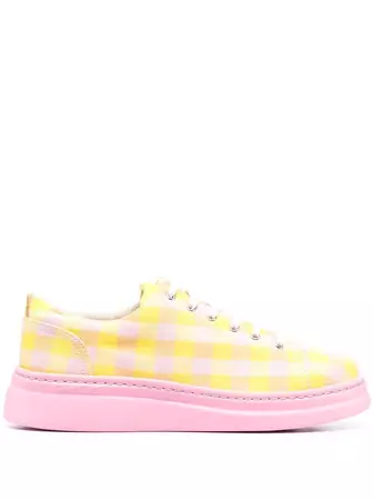 Shop Camper gingham-check print sneakers with Express Delivery - FARFETCH