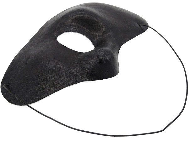 Yarizm Phantom of The Opera Mask Right Half Face Mask (Black)