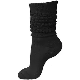 black slouchy socks -