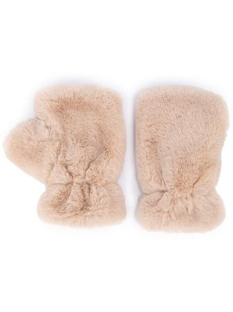 Apparis Ariel faux-fur Fingerless Gloves - Farfetch