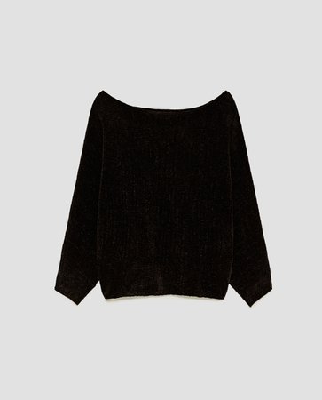 Zara CHENILLE BATWING SLEEVE SWEATER at £12.99 | love the brands