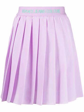 Versace Jeans Couture high-waist pleated skirt