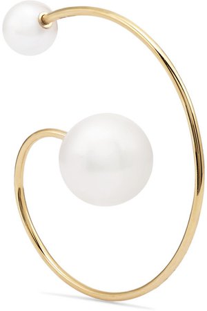 Sophie Bille Brahe | Babylon 14-karat gold pearl earring | NET-A-PORTER.COM