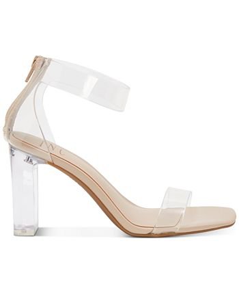 INC International Concepts Women's Makenna Two-Piece Clear Vinyl Dress Sandals, Created for Macy's & Reviews - Sandals - Shoes - Macy's