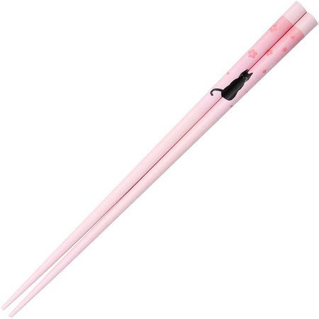 Pink Chopsticks Cherry Blossoms Cat | Japanese Chopsticks