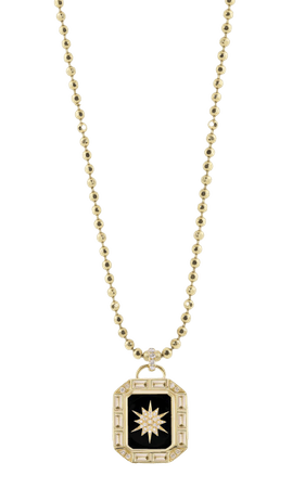La Stella Yellow Gold Multi-Stone Mini Tarot Necklace