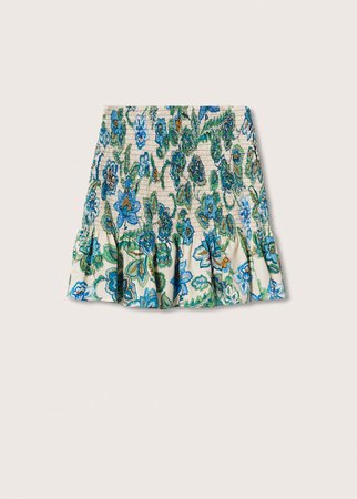 Printed cotton skirt - Women | Mango USA