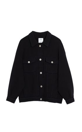 Oversized Cotton-Cashmere Denim Jacket By Barrie | Moda Operandi