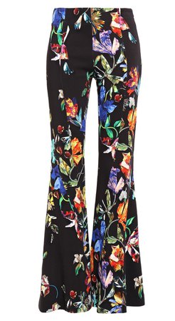 Mugler floral trousers