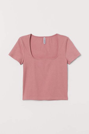 Short Jersey Top - Pink