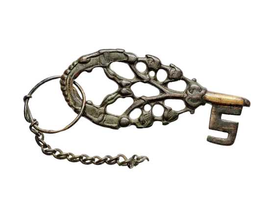 Bronze key, Sweden, 8th-11th century