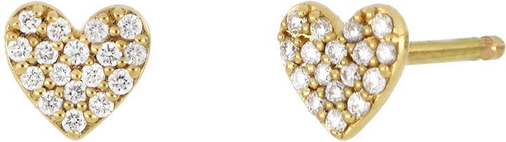 Icons Mini Diamond Heart Stud Earrings