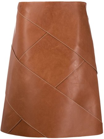 Bottega Veneta Intrecciato Weave Midi Skirt Aw19 | Farfetch.com