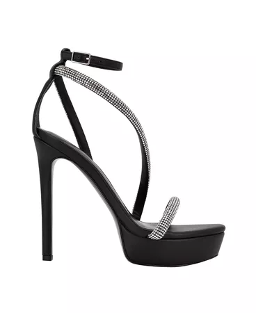 GUESS Women's Casidee Asymmetrical Platform Stiletto Sandals & Reviews - Sandals - Shoes - Macy's