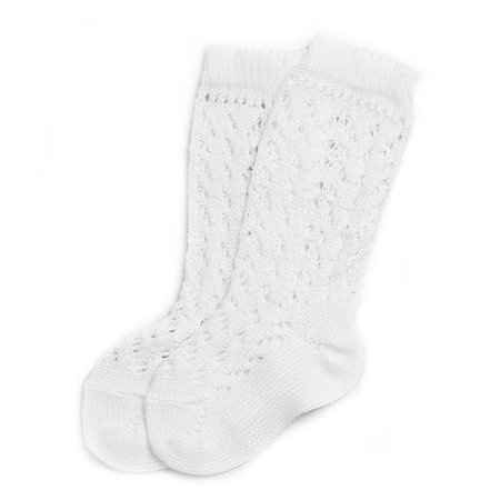 Openwork Knee High Socks White – PEPA AND CO
